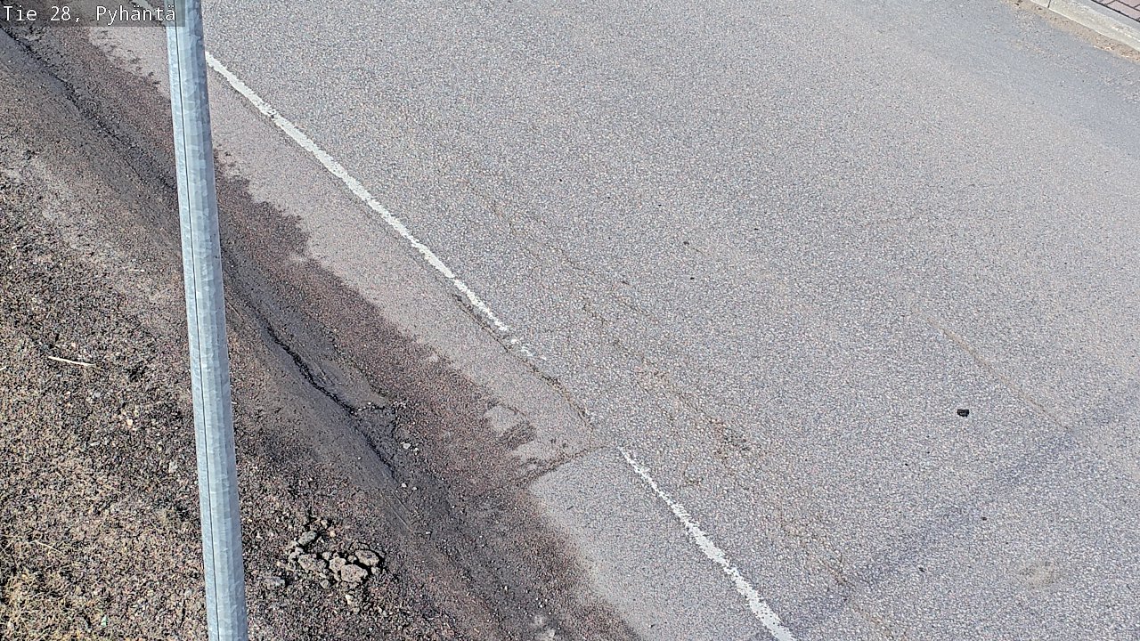 Weather Camera Image Road 28 Pyhäntä, Pyhäntä, Pohjois-Pohjanmaa