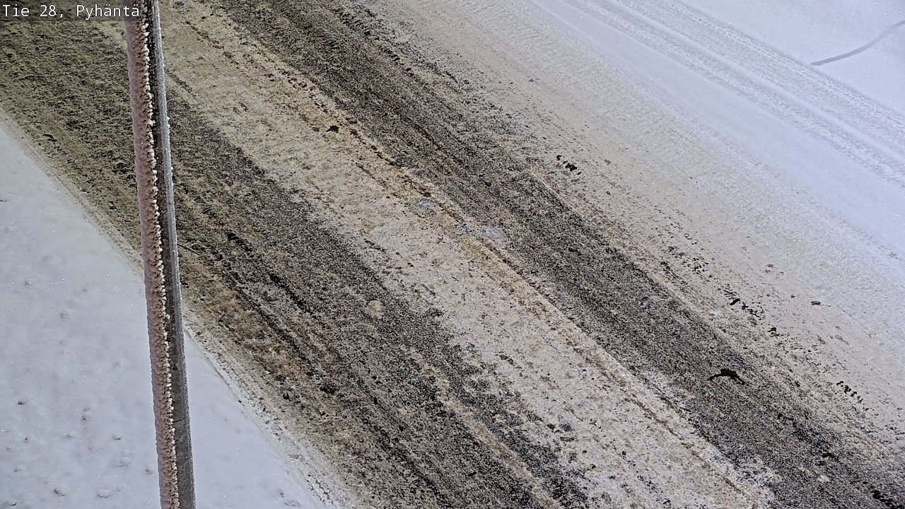 Weather Camera Image Road 28 Pyhäntä, Pyhäntä, Pohjois-Pohjanmaa