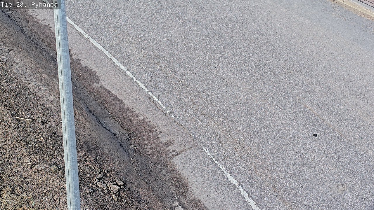 Weather Camera Image Road 28 Pyhäntä, Pyhäntä, Pohjois-Pohjanmaa