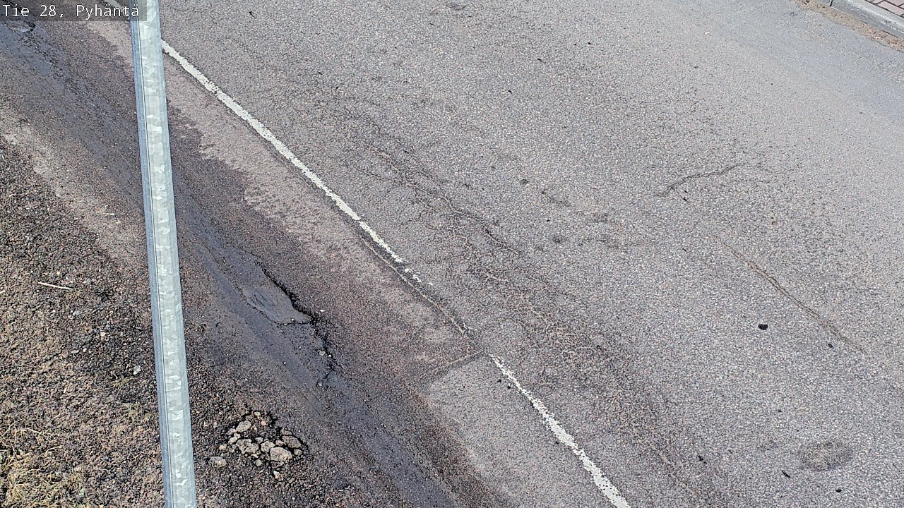 Weather Camera Image Road 28 Pyhäntä, Pyhäntä, Pohjois-Pohjanmaa