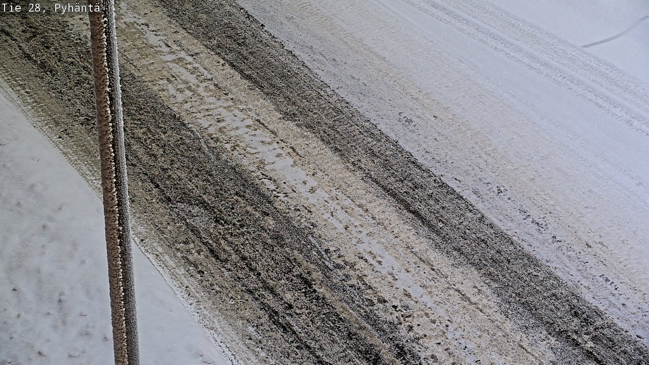 Weather Camera Image Road 28 Pyhäntä, Pyhäntä, Pohjois-Pohjanmaa