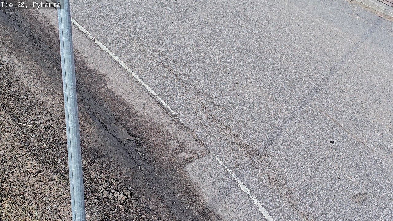 Weather Camera Image Road 28 Pyhäntä, Pyhäntä, Pohjois-Pohjanmaa