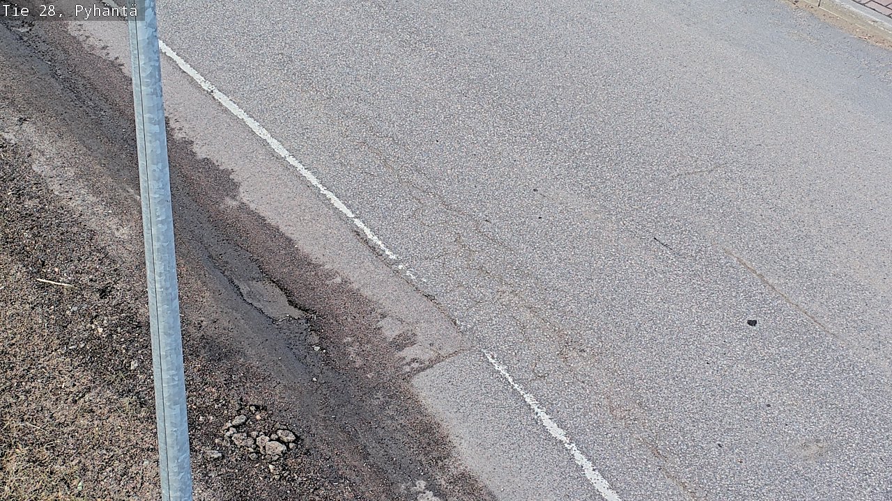 Weather Camera Image Road 28 Pyhäntä, Pyhäntä, Pohjois-Pohjanmaa