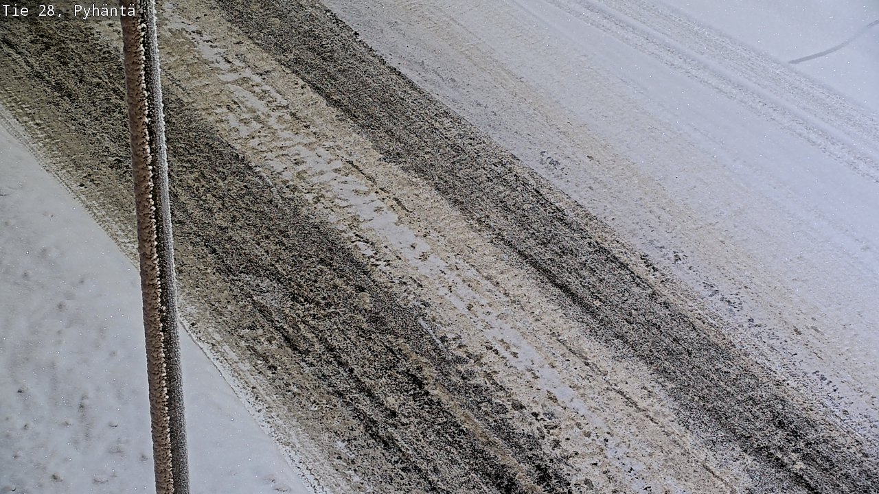 Weather Camera Image Road 28 Pyhäntä, Pyhäntä, Pohjois-Pohjanmaa