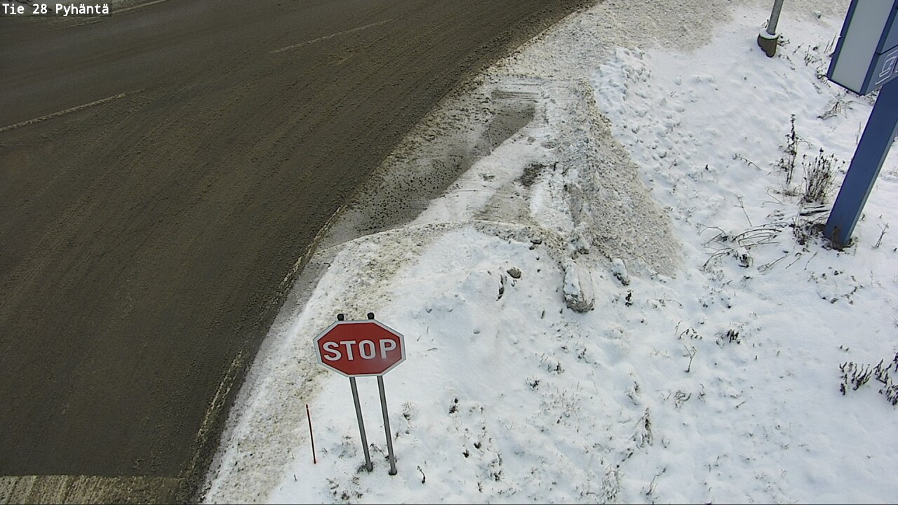 Weather Camera Image Road 28 Pyhäntä, Pyhäntä, Pohjois-Pohjanmaa