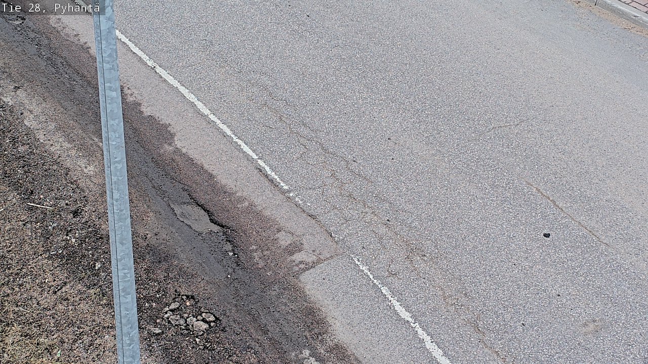 Weather Camera Image Road 28 Pyhäntä, Pyhäntä, Pohjois-Pohjanmaa