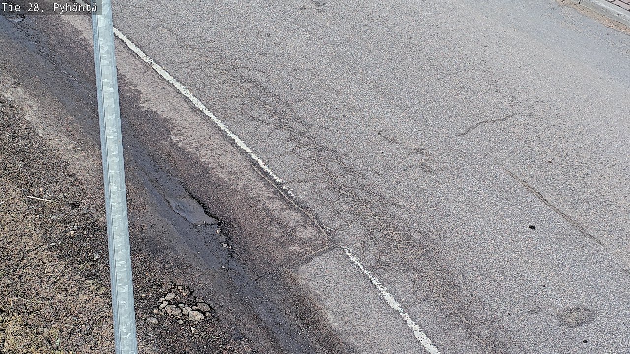 Weather Camera Image Väg 28 Pyhäntä, Pyhäntä, Pohjois-Pohjanmaa