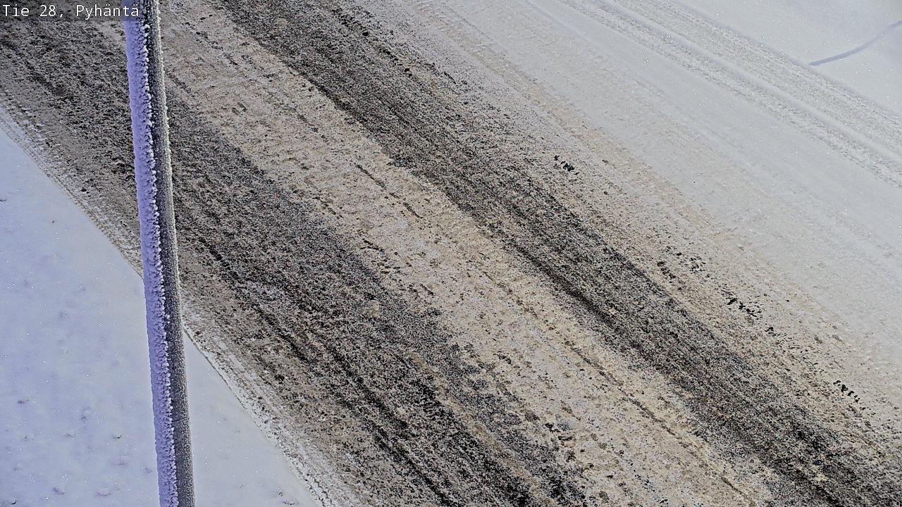 Weather Camera Image Road 28 Pyhäntä, Pyhäntä, Pohjois-Pohjanmaa
