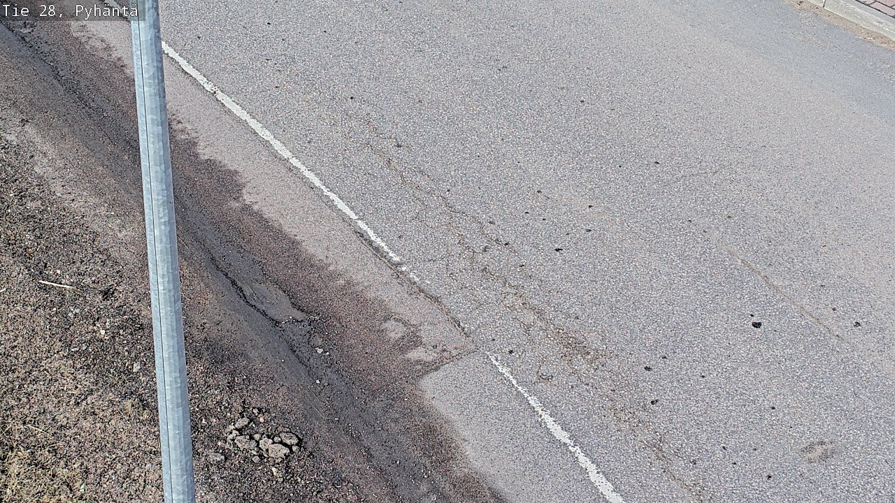 Weather Camera Image Road 28 Pyhäntä, Pyhäntä, Pohjois-Pohjanmaa