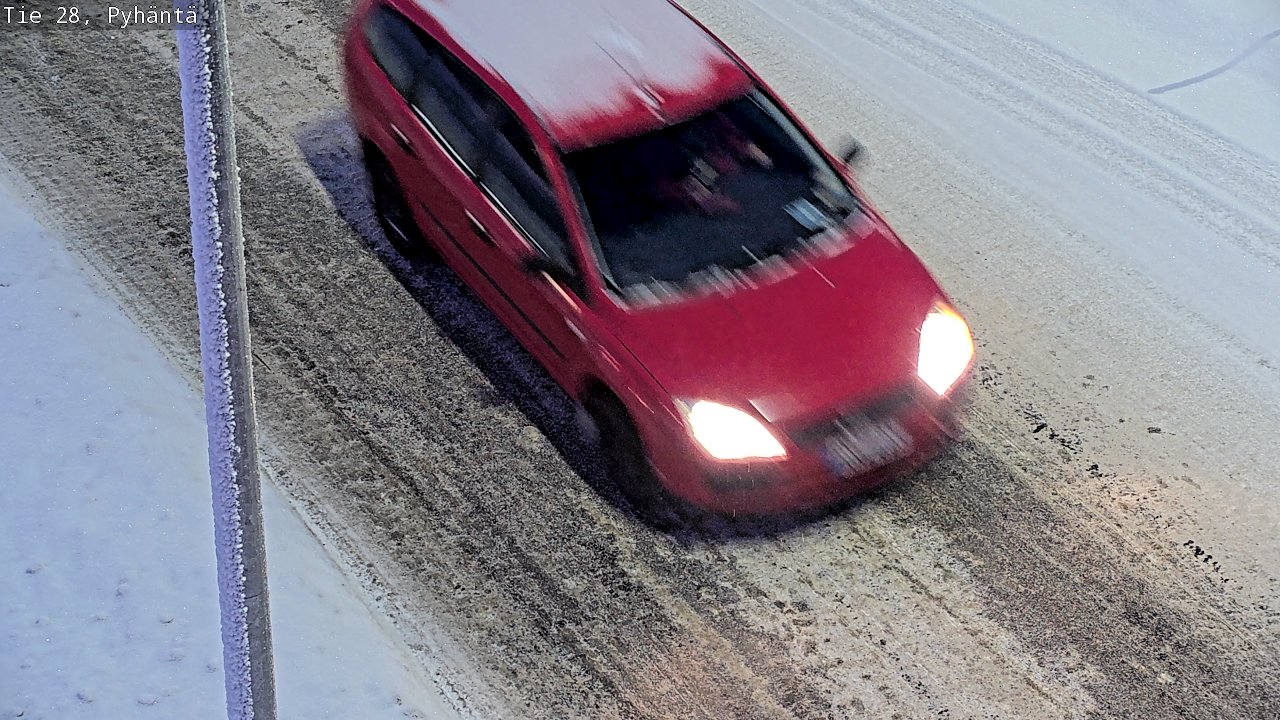 Weather Camera Image Road 28 Pyhäntä, Pyhäntä, Pohjois-Pohjanmaa