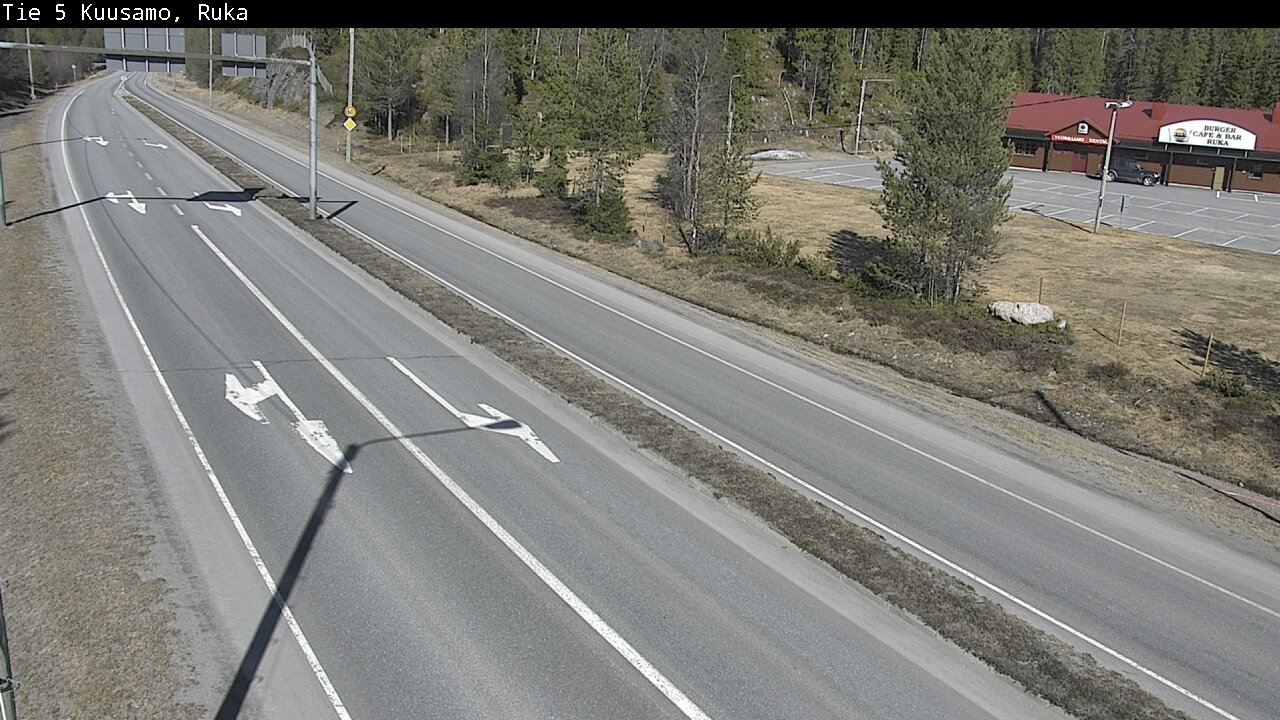 Weather Camera Image Väg 5 Kuusamo, Ruka, Kuusamo, Pohjois-Pohjanmaa