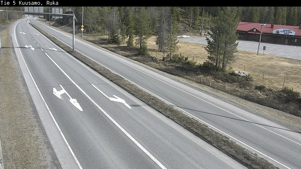 Weather Camera Image Väg 5 Kuusamo, Ruka, Kuusamo, Pohjois-Pohjanmaa
