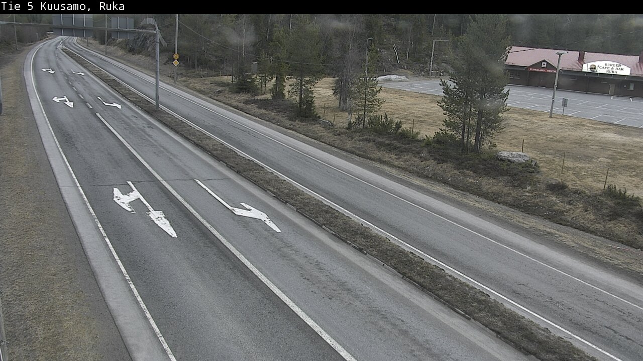 Weather Camera Image Väg 5 Kuusamo, Ruka, Kuusamo, Pohjois-Pohjanmaa