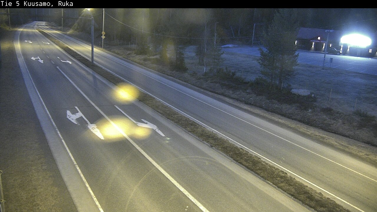 Weather Camera Image Väg 5 Kuusamo, Ruka, Kuusamo, Pohjois-Pohjanmaa