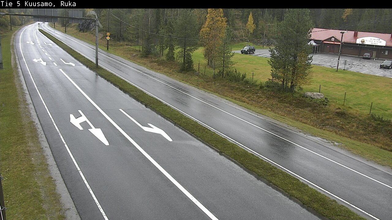 Weather Camera Image Väg 5 Kuusamo, Ruka, Kuusamo, Pohjois-Pohjanmaa