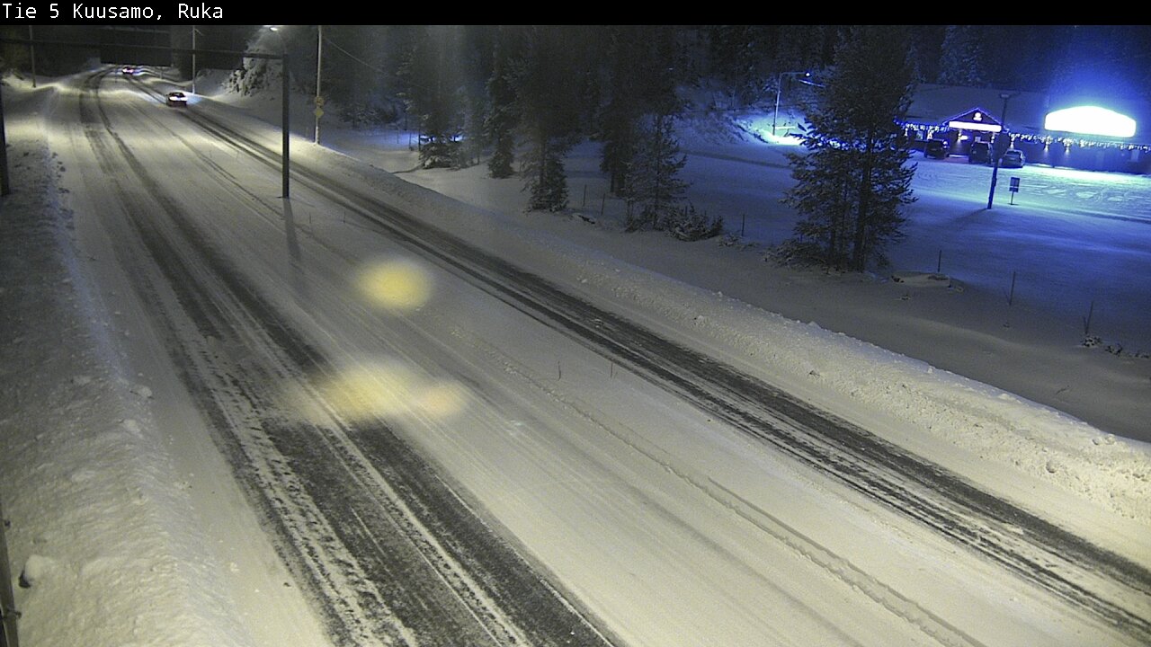 Weather Camera Image Väg 5 Kuusamo, Ruka, Kuusamo, Pohjois-Pohjanmaa