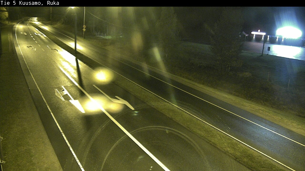 Weather Camera Image Väg 5 Kuusamo, Ruka, Kuusamo, Pohjois-Pohjanmaa