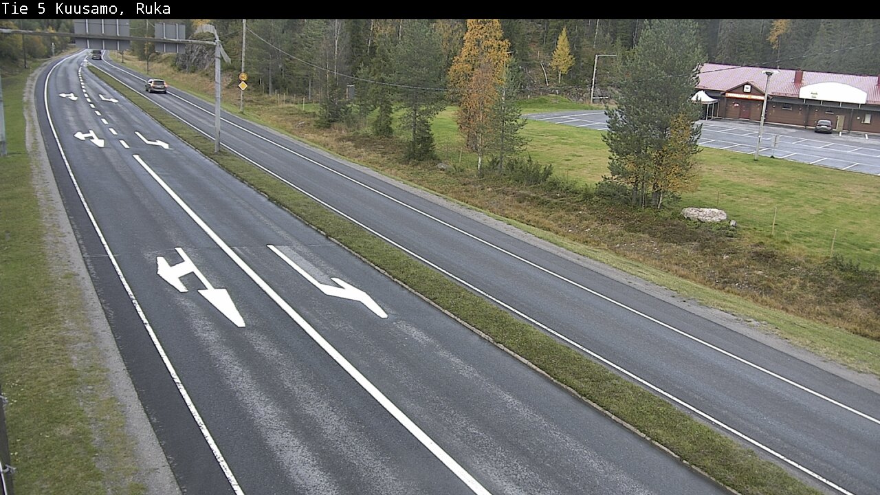 Weather Camera Image Väg 5 Kuusamo, Ruka, Kuusamo, Pohjois-Pohjanmaa