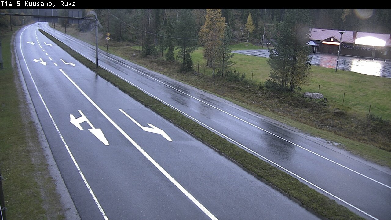 Weather Camera Image Väg 5 Kuusamo, Ruka, Kuusamo, Pohjois-Pohjanmaa