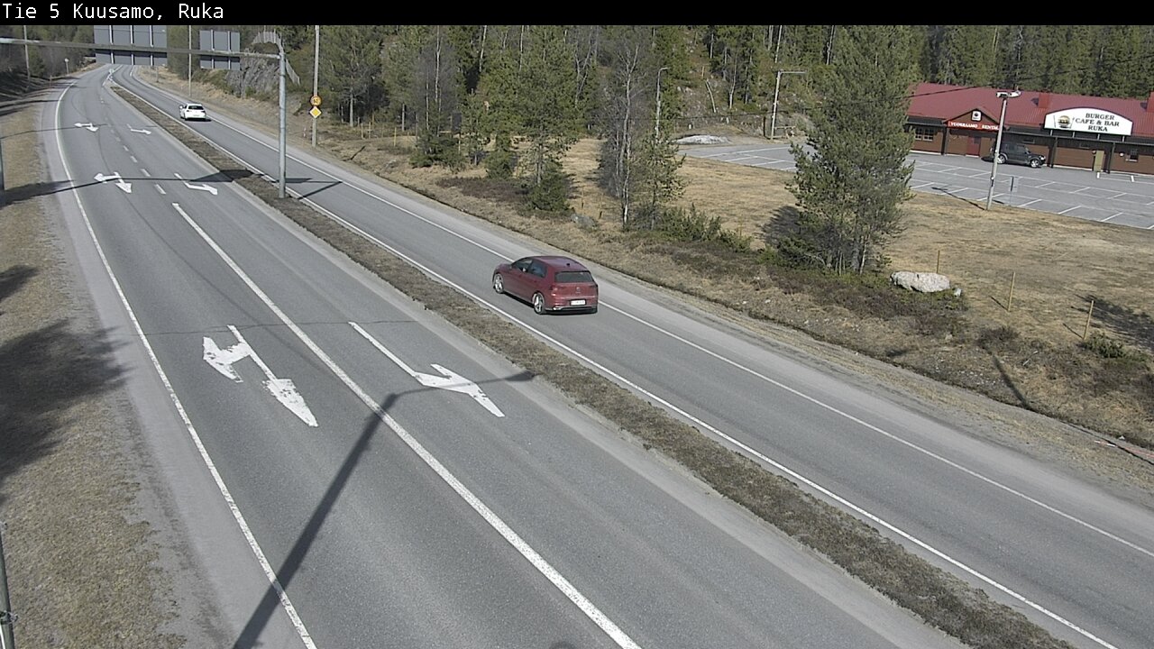 Weather Camera Image Väg 5 Kuusamo, Ruka, Kuusamo, Pohjois-Pohjanmaa
