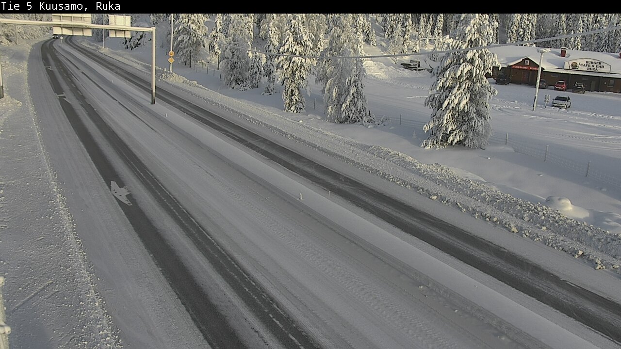 Weather Camera Image Road 5 Kuusamo, Ruka, Kuusamo, Pohjois-Pohjanmaa