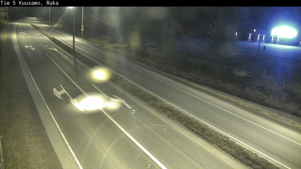 Weather Camera Image Väg 5 Kuusamo, Ruka, Kuusamo, Pohjois-Pohjanmaa