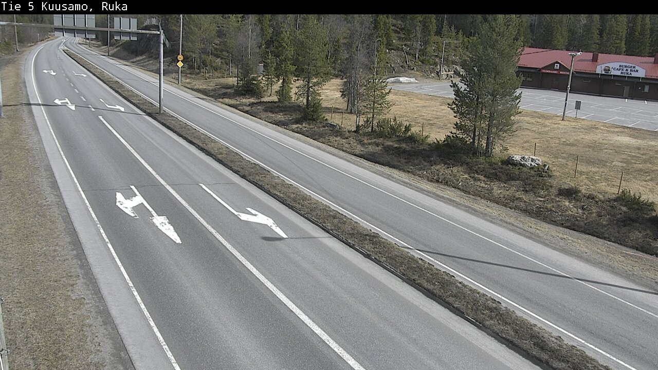 Weather Camera Image Väg 5 Kuusamo, Ruka, Kuusamo, Pohjois-Pohjanmaa