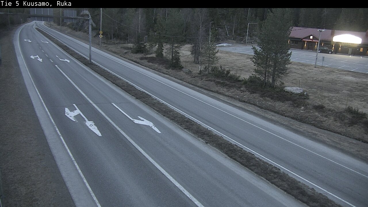 Weather Camera Image Väg 5 Kuusamo, Ruka, Kuusamo, Pohjois-Pohjanmaa