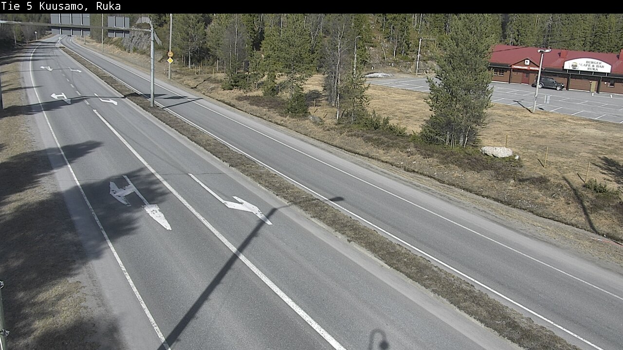 Weather Camera Image Väg 5 Kuusamo, Ruka, Kuusamo, Pohjois-Pohjanmaa
