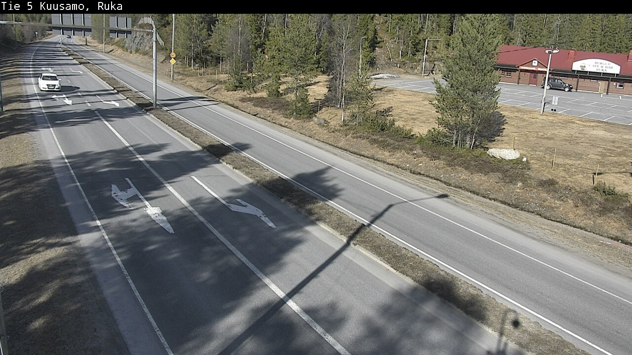 Weather Camera Image Väg 5 Kuusamo, Ruka, Kuusamo, Pohjois-Pohjanmaa