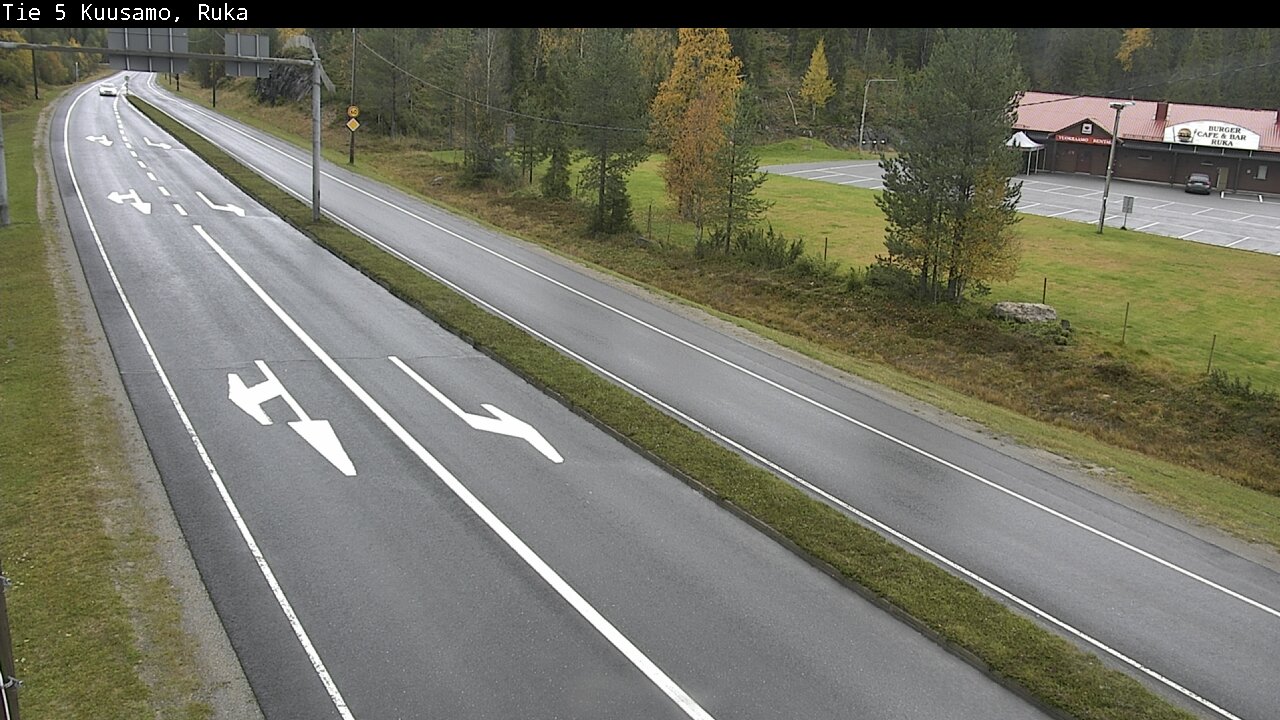 Weather Camera Image Väg 5 Kuusamo, Ruka, Kuusamo, Pohjois-Pohjanmaa