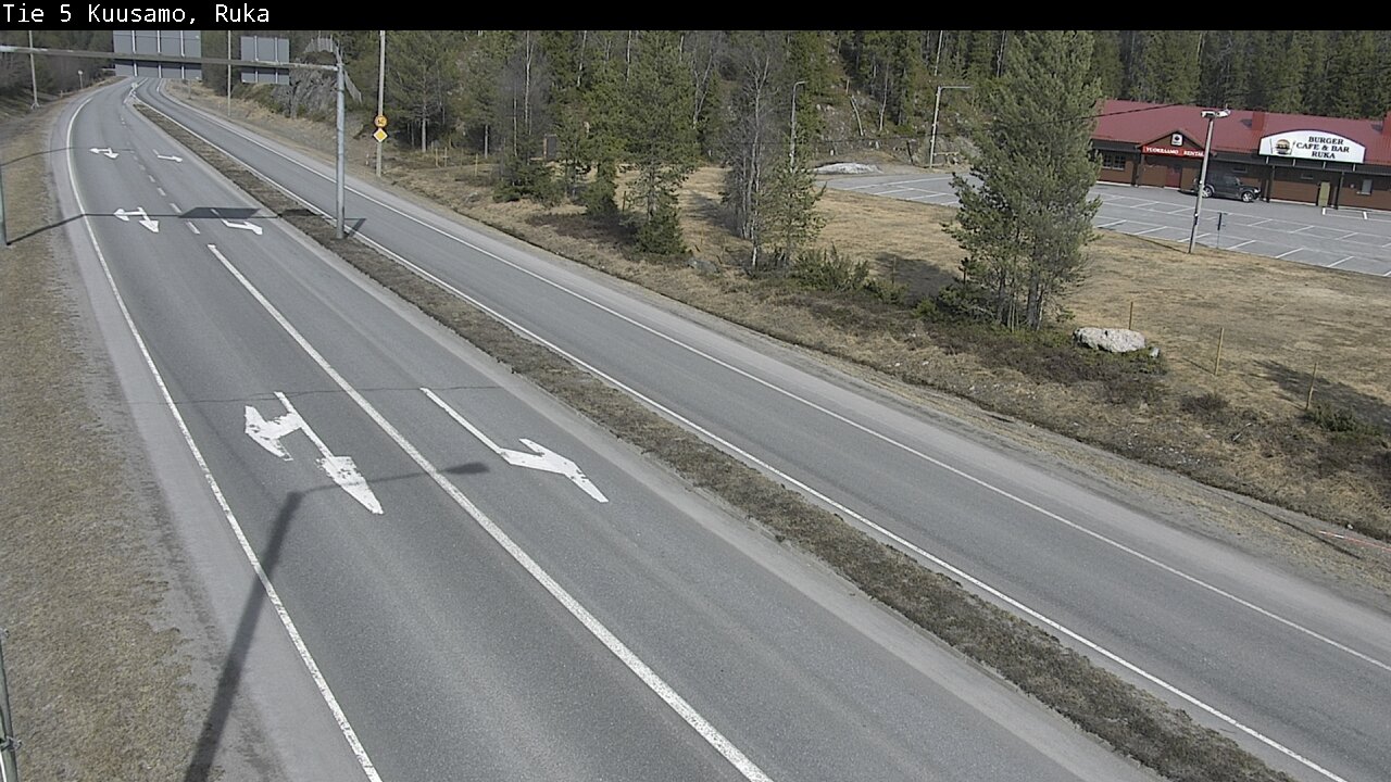Weather Camera Image Väg 5 Kuusamo, Ruka, Kuusamo, Pohjois-Pohjanmaa