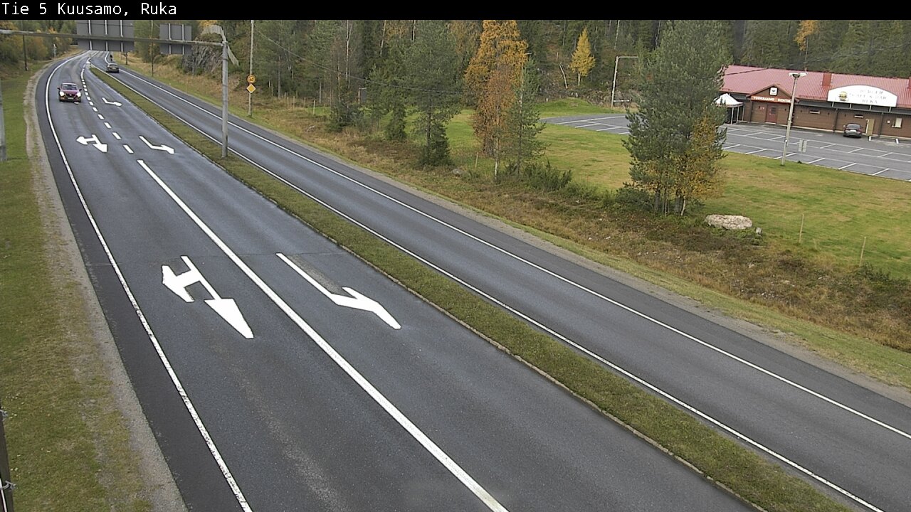 Weather Camera Image Väg 5 Kuusamo, Ruka, Kuusamo, Pohjois-Pohjanmaa