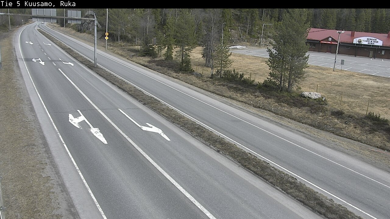 Weather Camera Image Väg 5 Kuusamo, Ruka, Kuusamo, Pohjois-Pohjanmaa