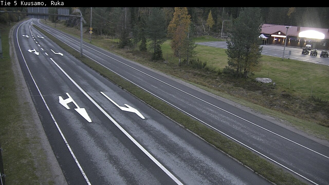 Weather Camera Image Väg 5 Kuusamo, Ruka, Kuusamo, Pohjois-Pohjanmaa