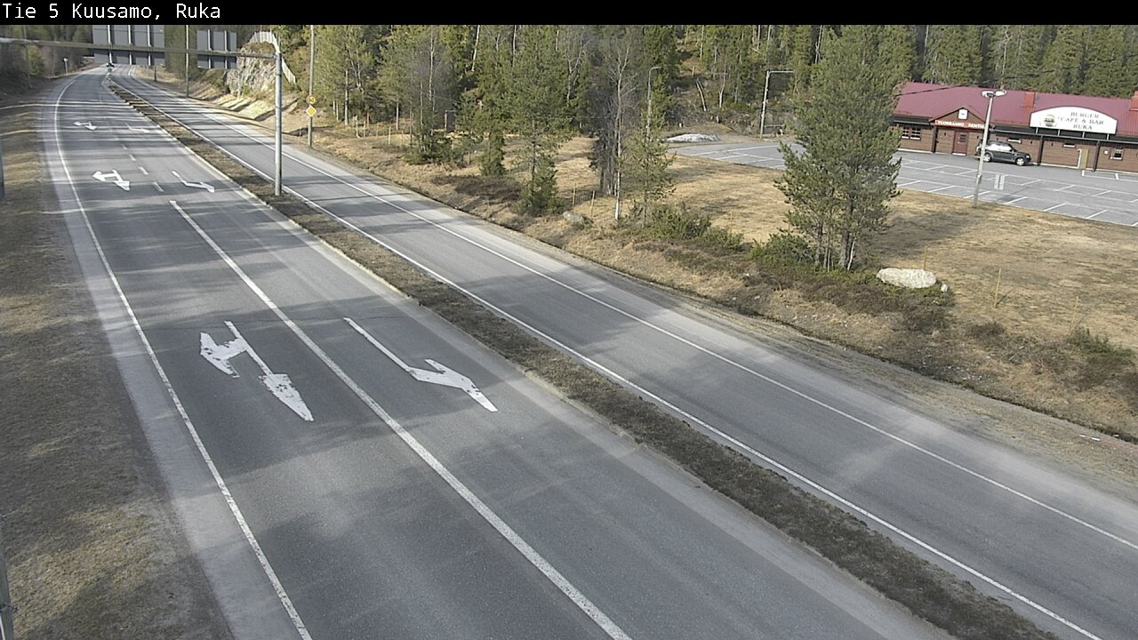 Weather Camera Image Väg 5 Kuusamo, Ruka, Kuusamo, Pohjois-Pohjanmaa