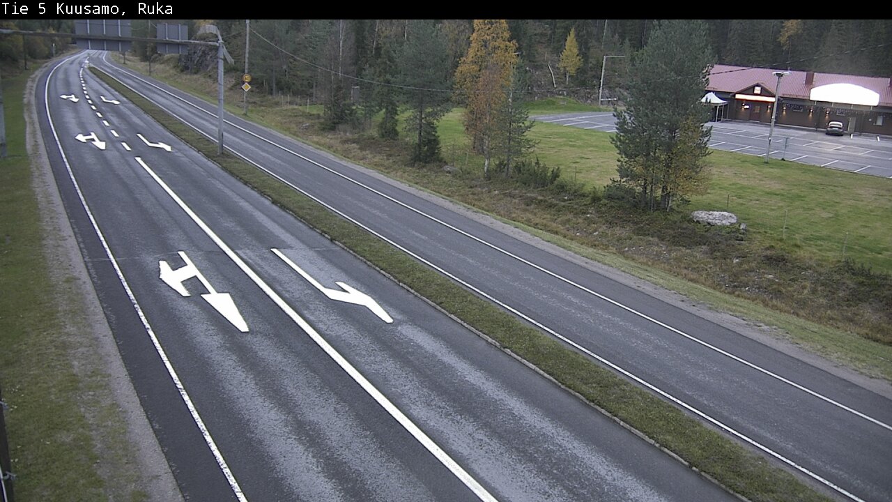 Weather Camera Image Väg 5 Kuusamo, Ruka, Kuusamo, Pohjois-Pohjanmaa