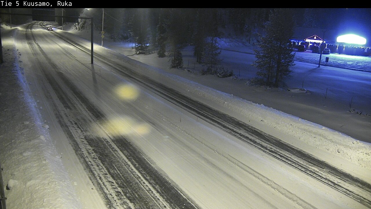 Weather Camera Image Väg 5 Kuusamo, Ruka, Kuusamo, Pohjois-Pohjanmaa