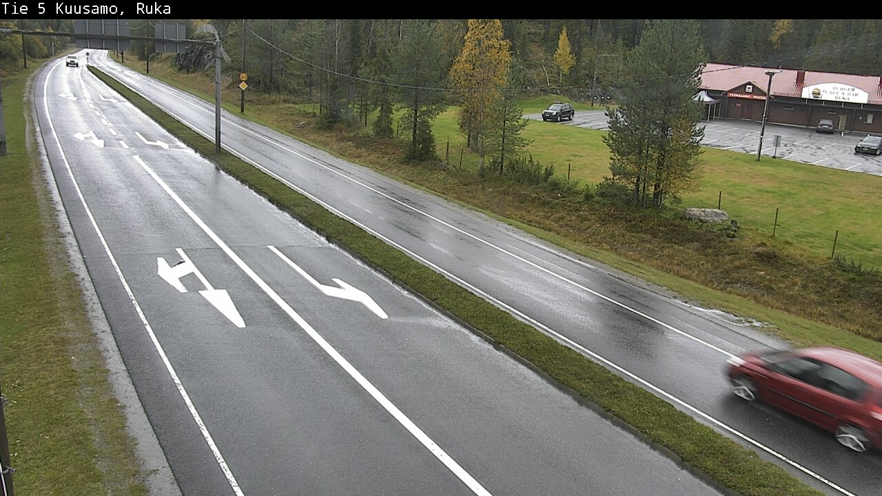 Weather Camera Image Väg 5 Kuusamo, Ruka, Kuusamo, Pohjois-Pohjanmaa