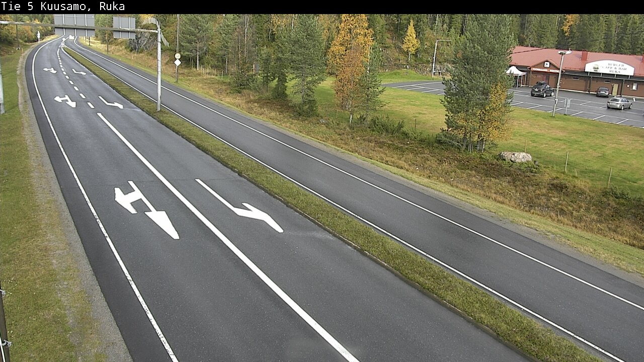Weather Camera Image Väg 5 Kuusamo, Ruka, Kuusamo, Pohjois-Pohjanmaa