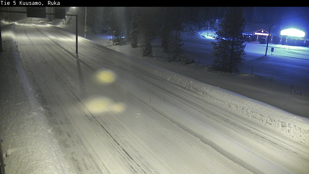 Weather Camera Image Väg 5 Kuusamo, Ruka, Kuusamo, Pohjois-Pohjanmaa