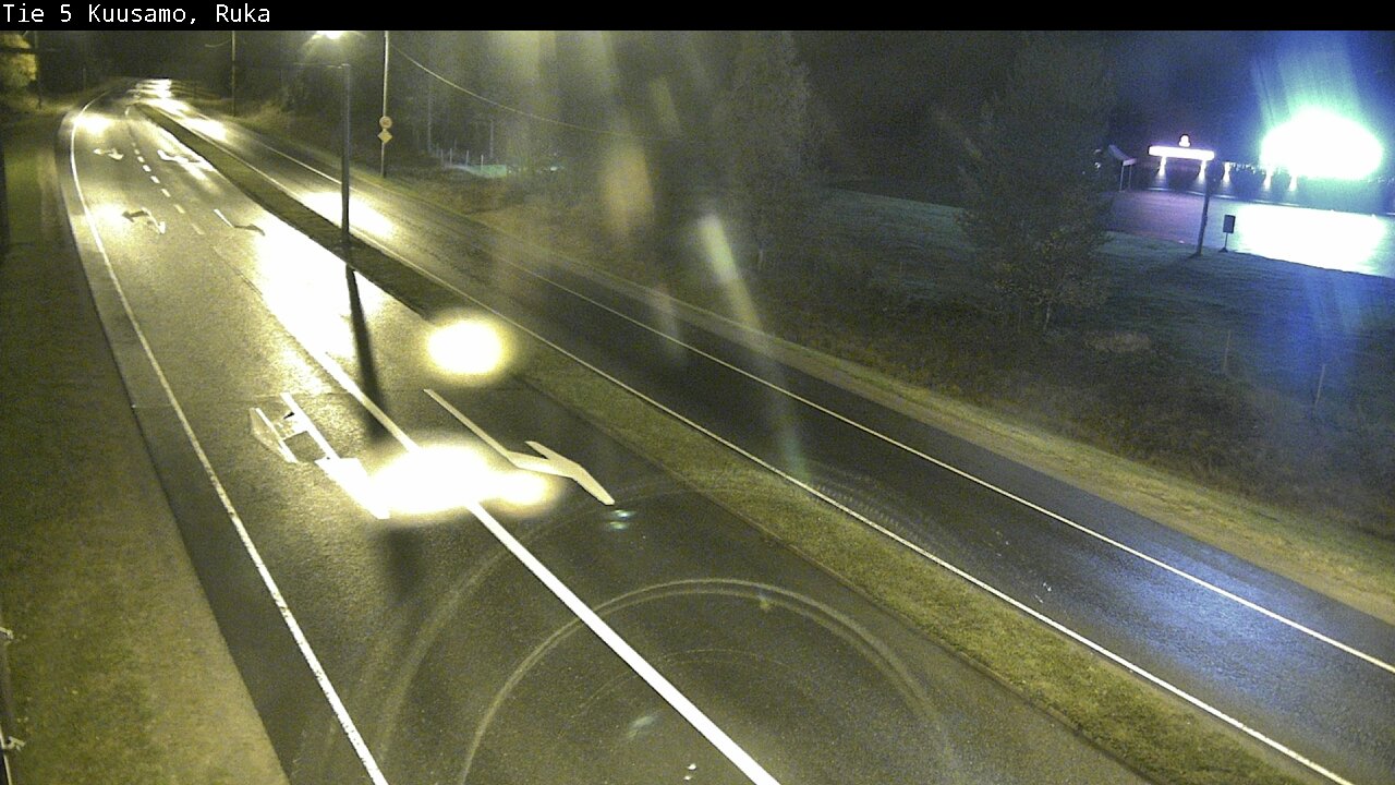 Weather Camera Image Väg 5 Kuusamo, Ruka, Kuusamo, Pohjois-Pohjanmaa
