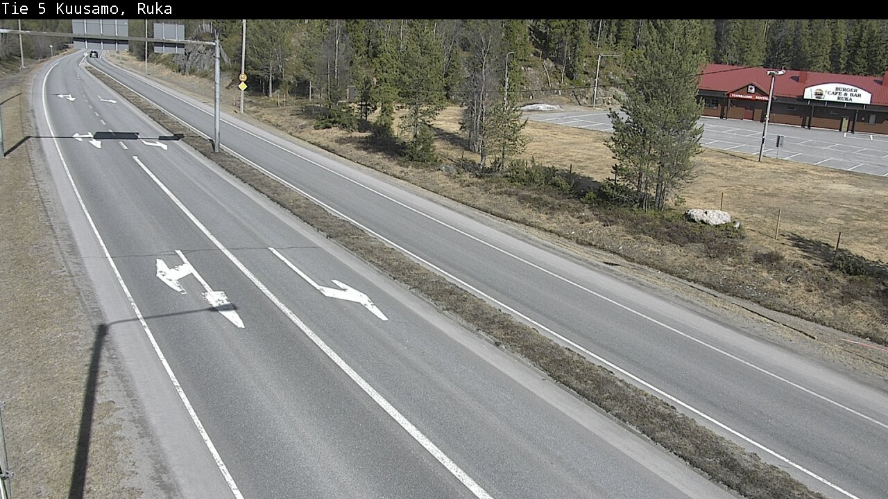 Weather Camera Image Väg 5 Kuusamo, Ruka, Kuusamo, Pohjois-Pohjanmaa