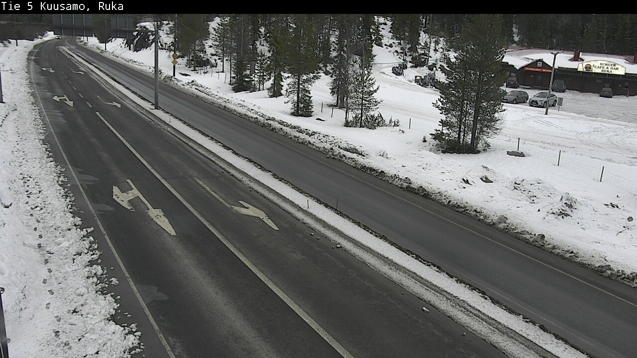 Weather Camera Image Väg 5 Kuusamo, Ruka, Kuusamo, Pohjois-Pohjanmaa