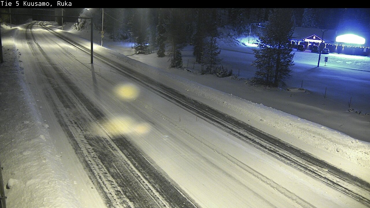 Weather Camera Image Väg 5 Kuusamo, Ruka, Kuusamo, Pohjois-Pohjanmaa