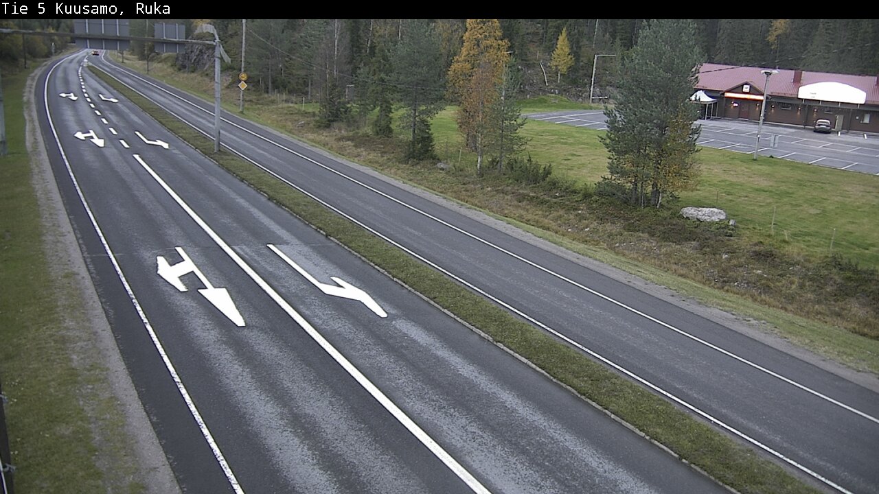 Weather Camera Image Väg 5 Kuusamo, Ruka, Kuusamo, Pohjois-Pohjanmaa
