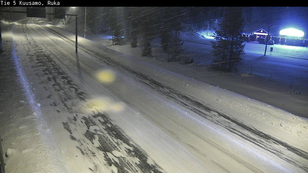 Weather Camera Image Väg 5 Kuusamo, Ruka, Kuusamo, Pohjois-Pohjanmaa
