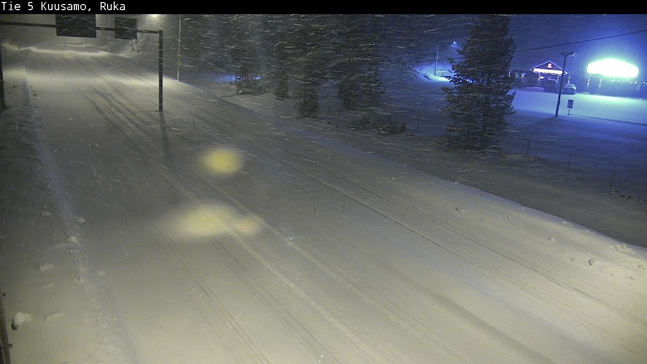 Weather Camera Image Väg 5 Kuusamo, Ruka, Kuusamo, Pohjois-Pohjanmaa