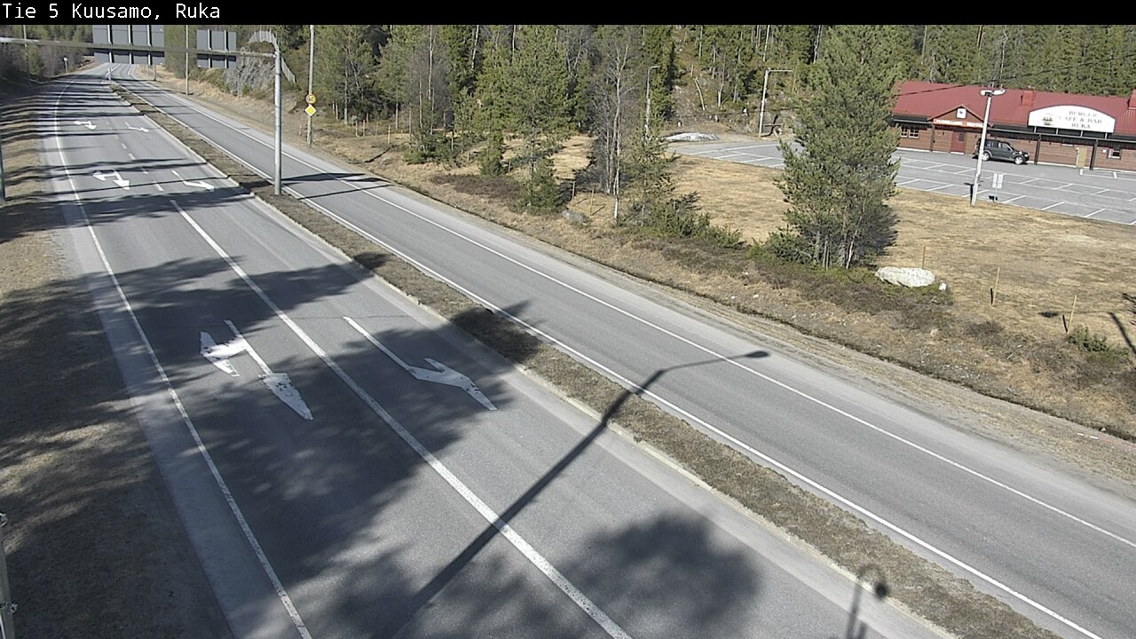 Weather Camera Image Väg 5 Kuusamo, Ruka, Kuusamo, Pohjois-Pohjanmaa