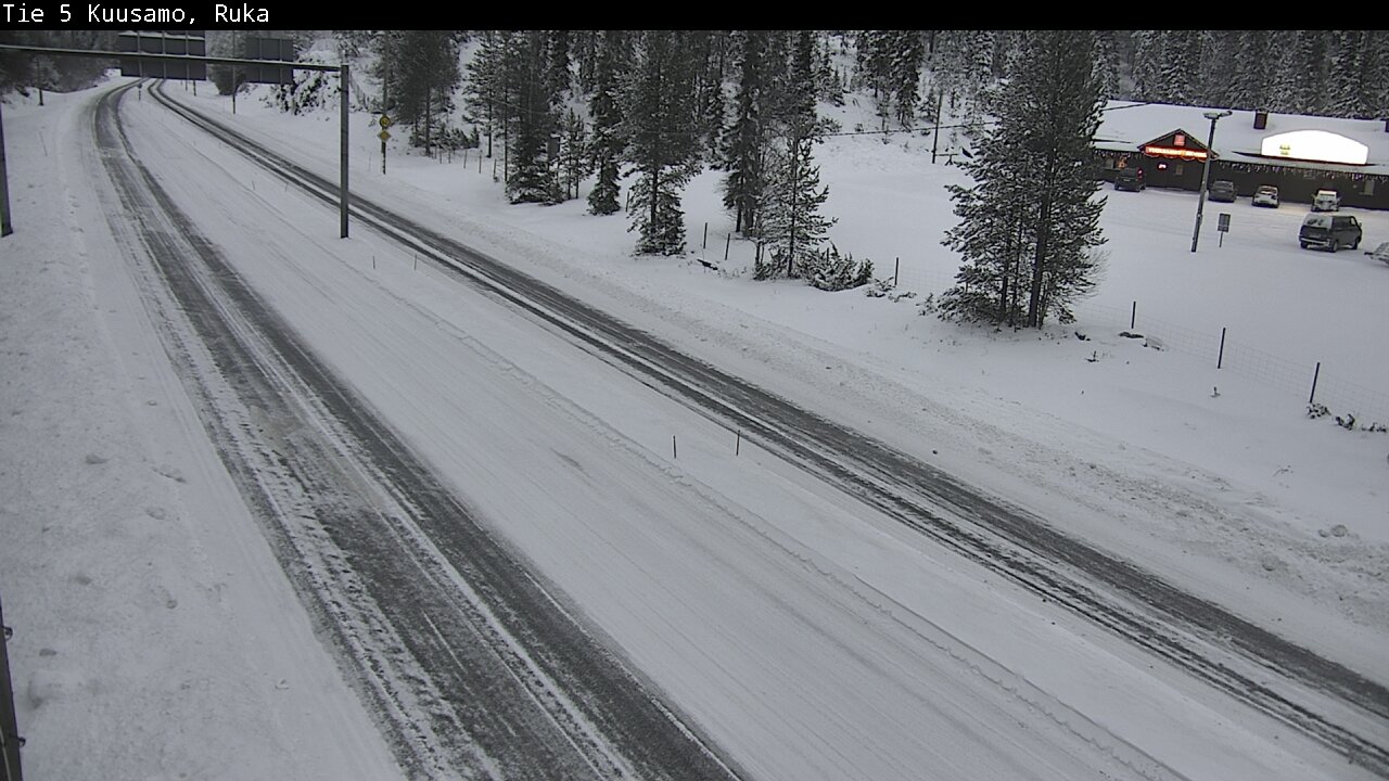 Weather Camera Image Väg 5 Kuusamo, Ruka, Kuusamo, Pohjois-Pohjanmaa